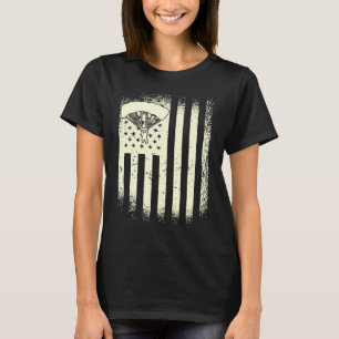 Skydiving USA Flag Parachute American Skydiver T-Shirt
