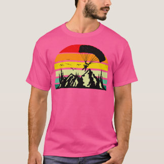 Skydiving Vintage Retro Skydiver Parachute T-Shirt