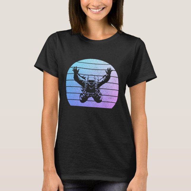 Skydiving Vintage Sky Diving Diver Skydiver T-Shirt (Front)