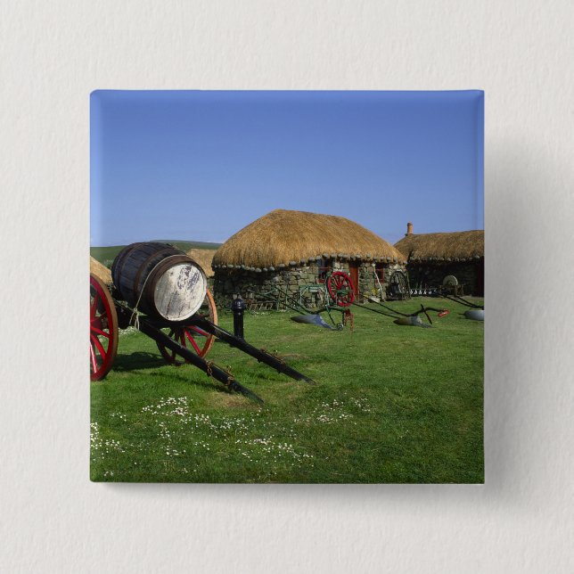 Skye Museum, Kilmuir, Isle of Skye, Highlands, Pinback Button (Front)