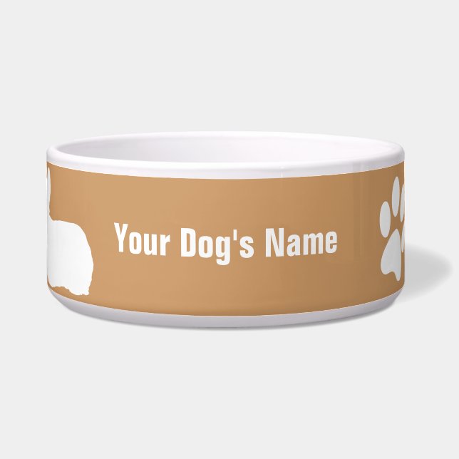 Skye Terrier スカイ・テリア Bowl (Front)