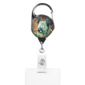 skye terrier badge holder (Front)
