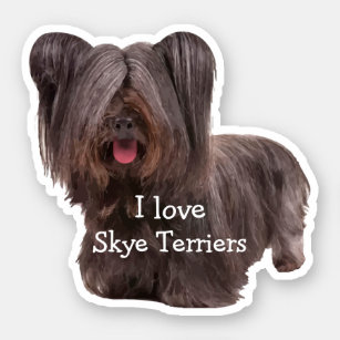 Skye Terrier Dog Breed Cutout Sticker