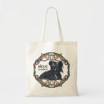Skye Terrier in Celtic Knotwork - Buchanan Tartan
