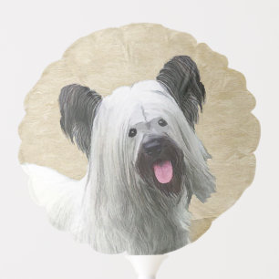 Skye Terrier Painting - Cute Original Dog Art Balloon