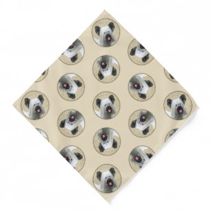 Skye Terrier Painting Silver Grey Original Dog Art Bandana