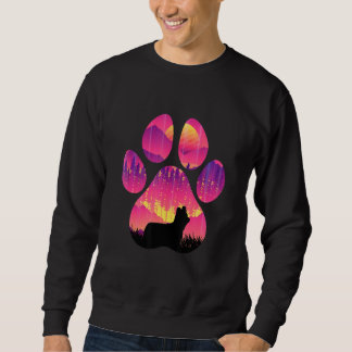 Skye Terrier Paw Mom Dad Dog Women Men Sweatshirt
