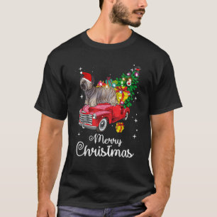 Skye Terrier Ride Red Truck Christmas Pajama Funny T-Shirt