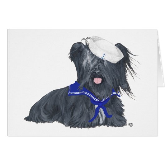 Skye Terrier Sailor Cards (Front Horizontal)