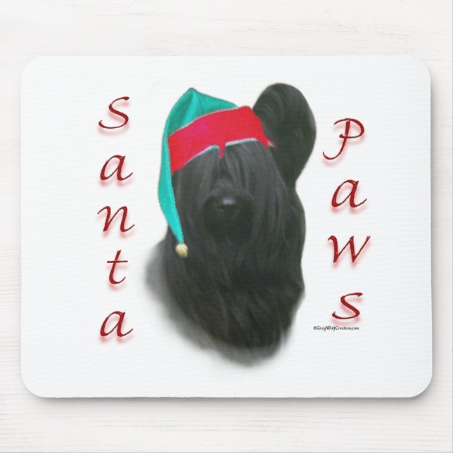 Skye Terrier Santa Paws Mouse Pad (Front)