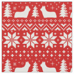 Skye Terrier Silhouettes Christmas Holiday Xmas Fabric