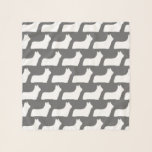 Skye Terrier Silhouettes Pattern Scarf<br><div class="desc">Skye Lover's Scarf</div>