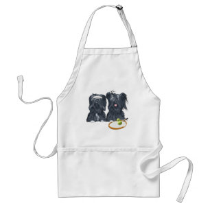 Skye Terrier Tennis Players Adult Apron