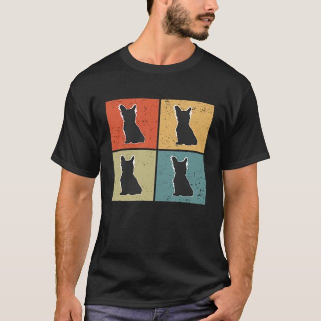 Skye Terrier Vintage  4 T-Shirt (Front)