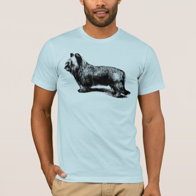 Skye Terrier vintage art T-Shirt (Front)