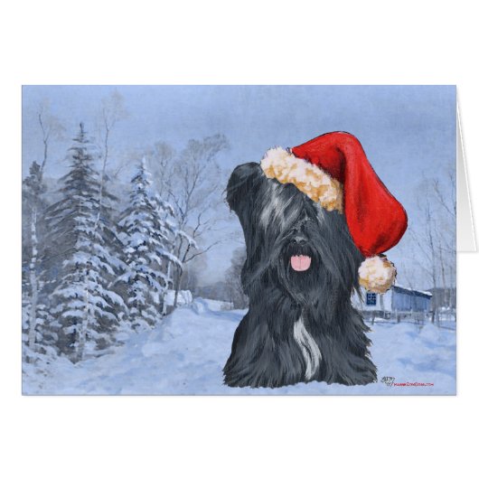 Skye Terrier Wintertime Cards (Front Horizontal)