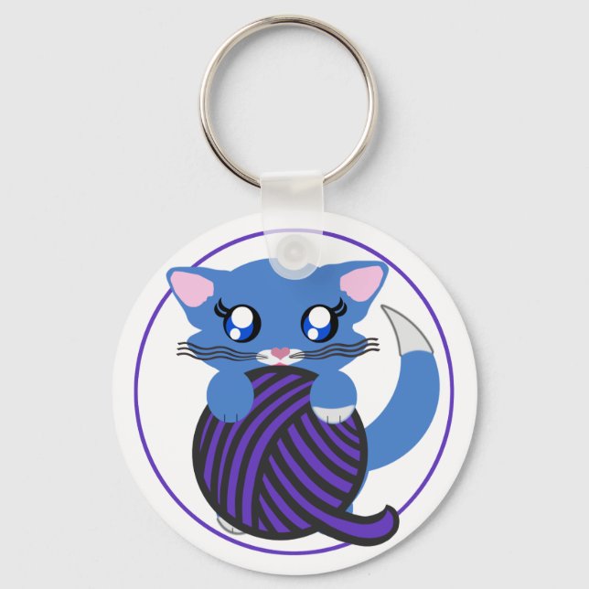 Skye Toon Kitty Kitten Keychain (Front)