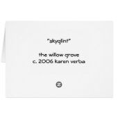 skyglint cards (Back Horizontal)