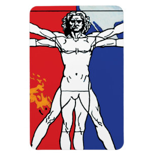 Skylab 2 Vitruvian Man Mission Patch Logo Magnet