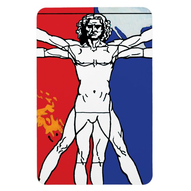 Skylab 2 Vitruvian Man Mission Patch Logo Magnet (Vertical)