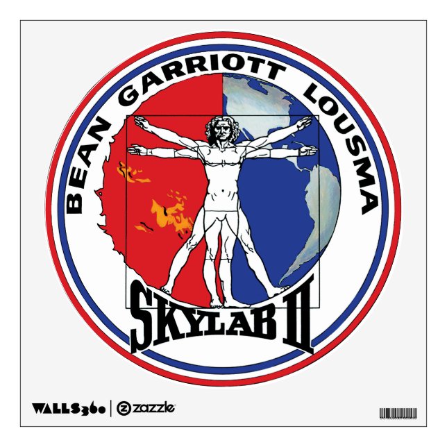 Skylab 2 Vitruvian Man Mission Patch Logo Wall Decal (Front)