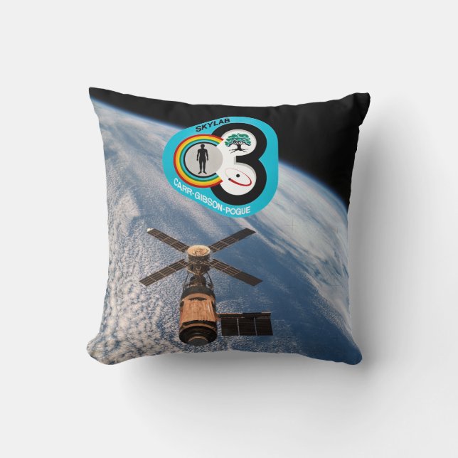 Skylab 3   throw pillow (Front)