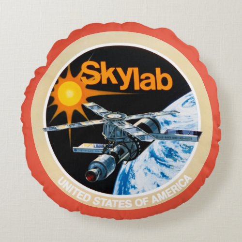 Skylab Program Patch Throw Pillow