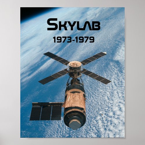 Skylab Space Station Poster