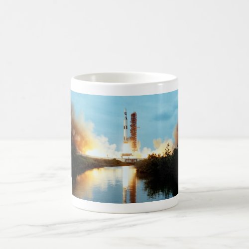 Skylab Space Station _ Saturn V Launch Coffee Mug