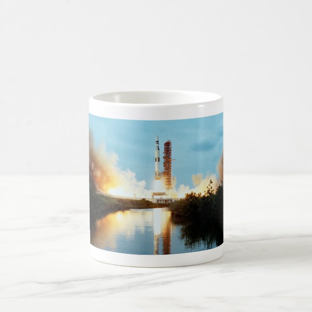 Skylab Space Station - Saturn V Launch Coffee Mug (Center)