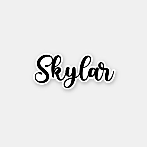 Skylar Name _ Handwritten Calligraphy Sticker