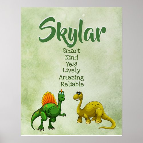 Skylar Name Poster