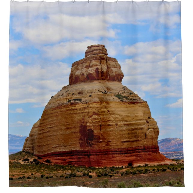 Skyline and Stone Shower Curtain (Front)