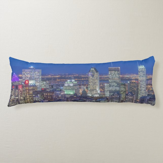 Skyline at twilight 2 body pillow (Front)