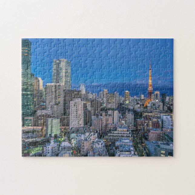 Skyline at twilight jigsaw puzzle (Horizontal)