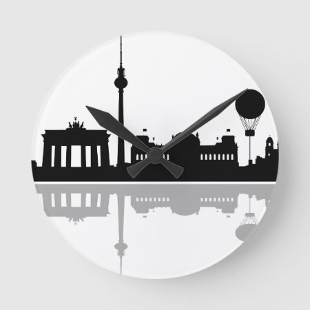 Skyline Berlin Round Clock