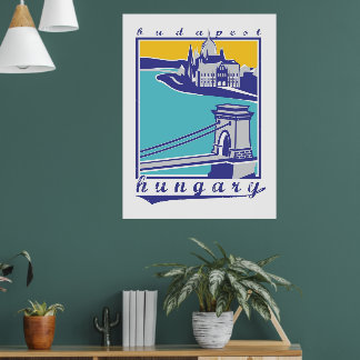 Skyline Budapest Poster
