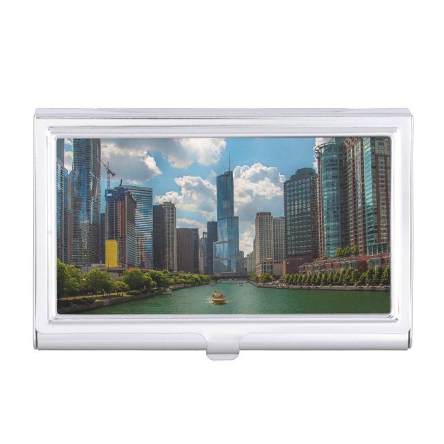 Skyline Chicago Business Card Holder (Front)