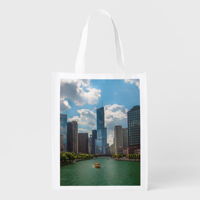 Skyline Chicago Grocery Bag (Front)