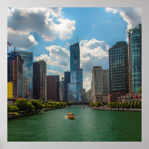 Skyline Chicago Poster