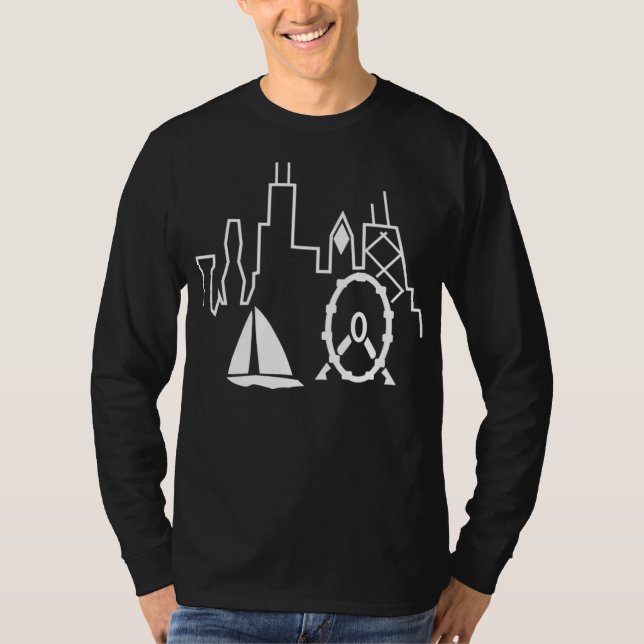 Skyline Chicago T-Shirt (Front)