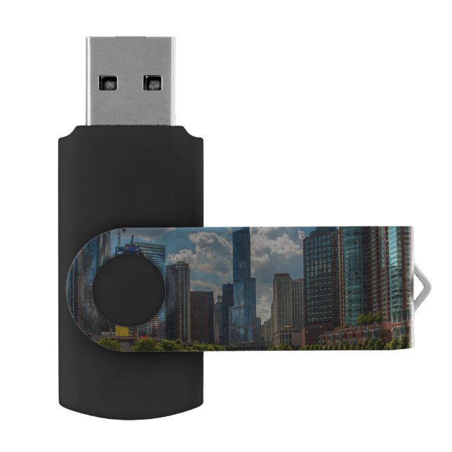 Skyline Chicago USB Flash Drive (Opened)