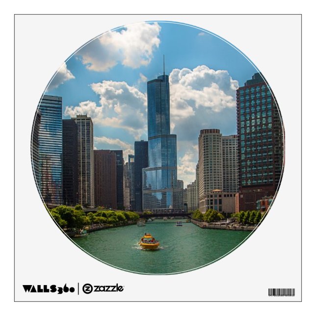 Skyline Chicago Wall Decal (Front)