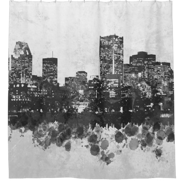 Skyline Cityscape Design 47 Montreal Shower Curtain (Front)