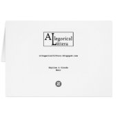 Skyline & Clouds - Noir, card (Back Horizontal)