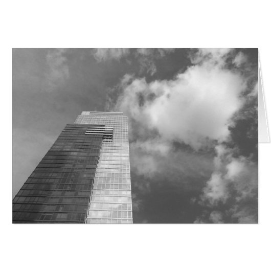 Skyline & Clouds - Noir, card (Front Horizontal)