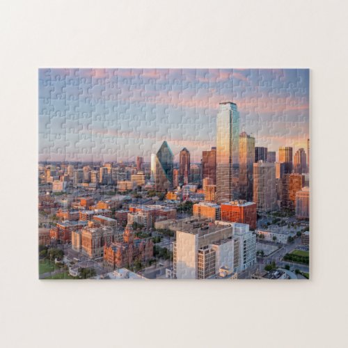 Skyline Dallas Downtown Dallas View West End Dalla Jigsaw Puzzle