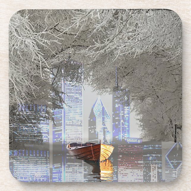 Skyline Drink Coaster (Front)
