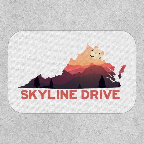 Skyline Drive Shenandoah Virginia Map Patch