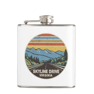 Skyline Drive Shenandoah Virginia Mountains Flask